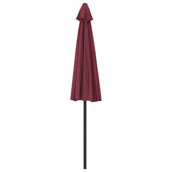 Balkonparasol half aluminium paal 270x144x222 cm bordeauxrood 5