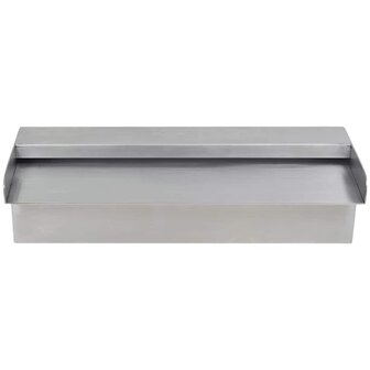 Zwembadwaterval rechthoekig 30 cm roestvrij staal 3