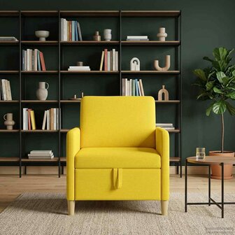 Bank met opslag Lichtgeel 72 x 78 x 87 cm Polyester 1