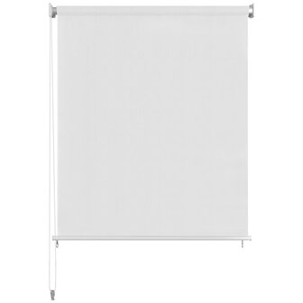 Rolgordijn voor buiten 100x140 cm wit 2