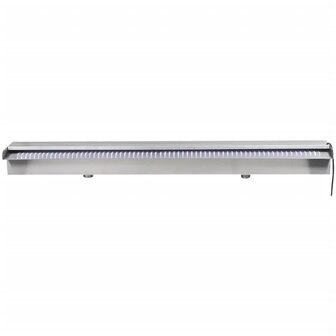 Zwembadwaterval met LED&amp;apos;s rechthoekig 90 cm roestvrij staal 8