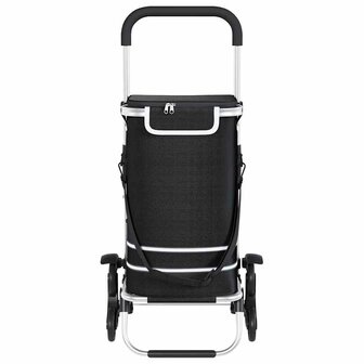 Boodschappentrolley Zwart 47 x 39 x 100,5 cm Oxford stof 8