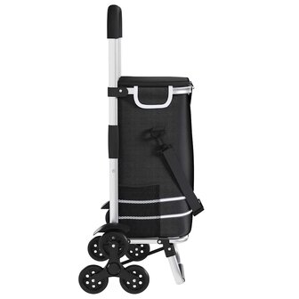 Boodschappentrolley Zwart 47 x 39 x 100,5 cm Oxford stof 9