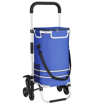 Boodschappentrolley Blauw 47 x 39 x 100,5 cm Oxford stof 2