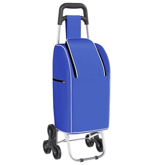 Boodschappentrolley Blauw 39,5 x 33 x 93 cm Oxford stof 2
