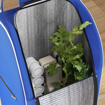 Boodschappentrolley Blauw 39,5 x 33 x 93 cm Oxford stof 5