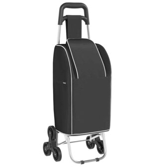 Boodschappentrolley Zwart 39,5 x 33 x 93 cm Oxford stof 2