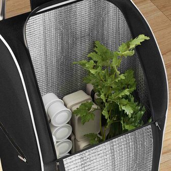 Boodschappentrolley Zwart 39,5 x 33 x 93 cm Oxford stof 6