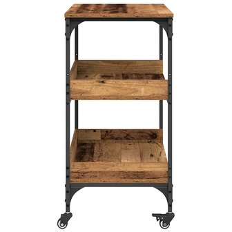 Keukentrolley Oud Hout 60 x 41 x 80.5 cm Bewerkt hout 7