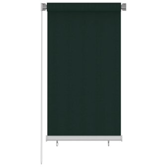 Rolgordijn voor buiten 80x140 cm HDPE donkergroen 1