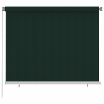 Rolgordijn voor buiten 180x140 cm HDPE donkergroen 1
