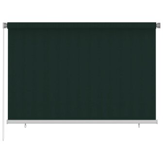 Rolgordijn voor buiten 220x140 cm HDPE donkergroen 1
