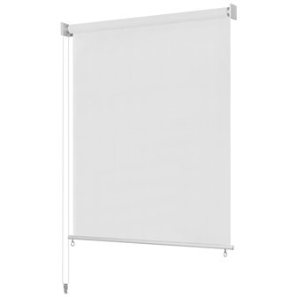 Rolgordijn voor buiten 140x230 cm wit 1