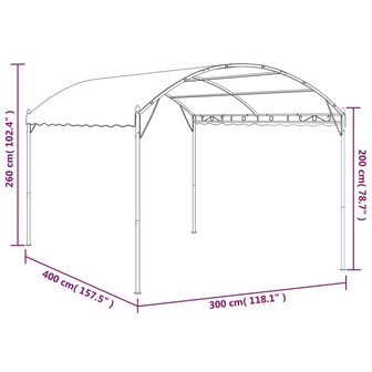 Prieel 180 g/m&sup2; 4x3x2,6 m taupe 6