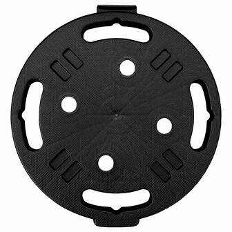 Plantentrolley met wielen 170 kg diameter 30 cm zwart 3
