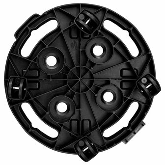 Plantentrolley met wielen 170 kg diameter 30 cm zwart 4