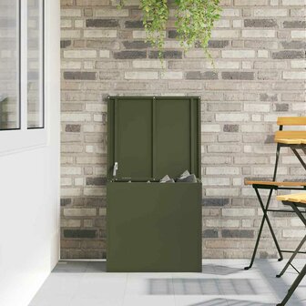 Buiten opbergbox Olijf Groen 55 x 50,5 x 50 cm Staal 4