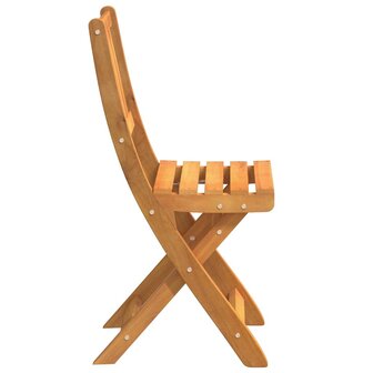 Bistrostoelen voor buiten met kussen 2 pcs Massief Acaciahout 6