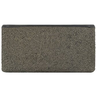 Gootsteen 30x30x15 cm riviersteen zwart 5