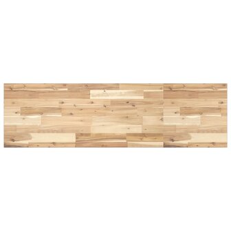 Wastafelblad 120x40x2 cm onbehandeld massief acaciahout 1