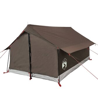 Tent 2-persoons waterdicht bruin 5