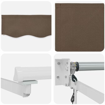 Elektrisch Uittrekbaar Zonnescherm Taupe 4