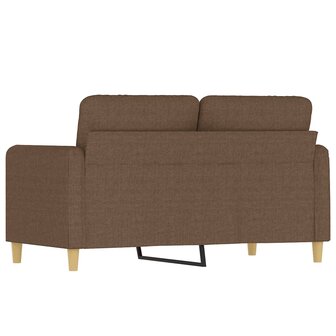 Tweezitsbank 120 cm stof bruin 5