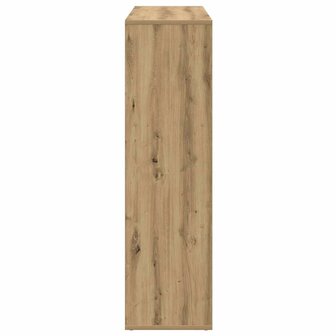 Kamerscherm / boekenkast 102x29x103,5 cm hout artisanaal eiken 7