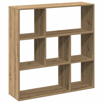 Kamerscherm / boekenkast 102x29x103,5 cm hout artisanaal eiken 2