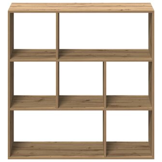 Kamerscherm / boekenkast 102x29x103,5 cm hout artisanaal eiken 5