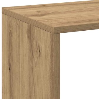 Kamerscherm / boekenkast 102x29x103,5 cm hout artisanaal eiken 9
