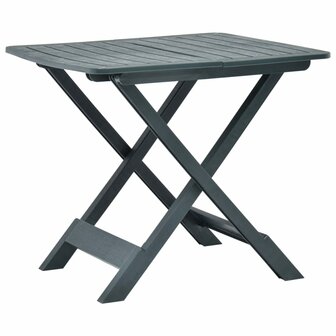 Tuintafel inklapbaar 79x72x70 cm kunststof groen 1