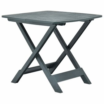 Tuintafel inklapbaar 79x72x70 cm kunststof groen 3
