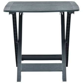 Tuintafel inklapbaar 79x72x70 cm kunststof groen 4