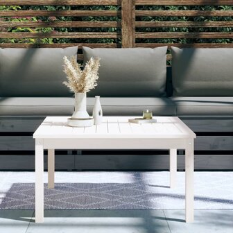 Tuintafel 82,5x82,5x45 cm massief grenenhout wit 3