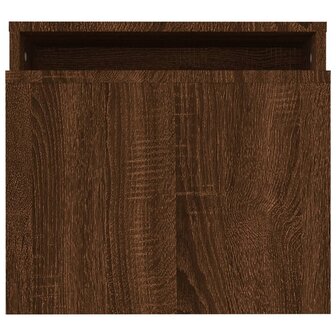 Salontafelset 100x48x40 cm bewerkt hout bruin eikenkleur 5