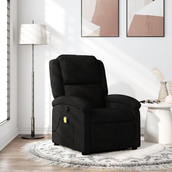 Massagestoel met zwarte stof 1