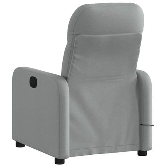 Massagestoel met lichtgrijze stof 4
