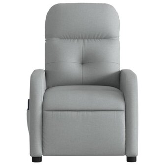 Massagestoel met lichtgrijze stof 7