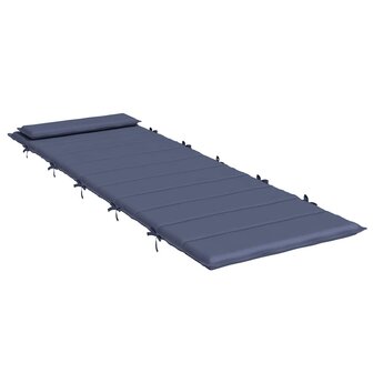 Ligbedkussen 180x60x4 cm oxford stof marineblauw 4