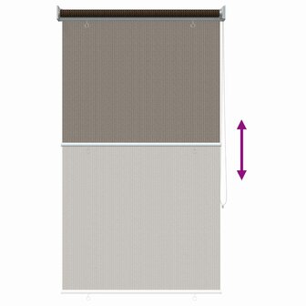 Buitenrolgordijn 90% UV-blok Bruin 80x140 cm HDPE 9
