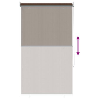 Buitenrolgordijn 90% UV-blok Taupe 80x140 cm HDPE 9