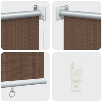 Buitenrolgordijn 90% UV-blok Taupe 80x230 cm HDPE 6