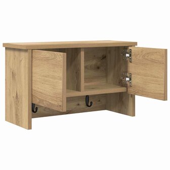 Wandgemonteerde kapstok met plank Artisan Eiken 50 x 20 x 30 cm 5