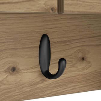 Wandgemonteerde kapstok met plank Artisan Eiken 50 x 20 x 30 cm 10