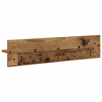 Wandgemonteerde kapstok Oudhout 80 x 10,5 x 18 cm Bewerkt hout 7