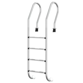 Zwembadladder 54x38x184,5 cm 304 roestvrij staal 2