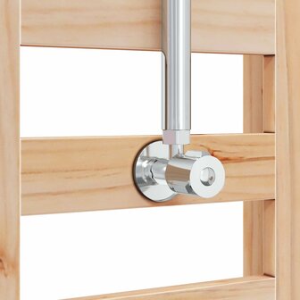 Buitendouche 223 cm Massief grenenhout en roestvrij staal 7