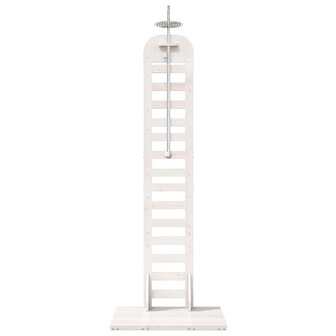 Buitendouche 223 cm Massief grenenhout en roestvrij staal Wit 4