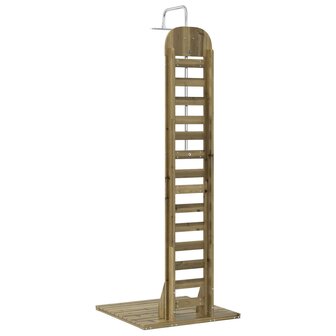 Buitendouche 223 cm Ge&iuml;mpregneerd dennenhout en roestvrij staal 6